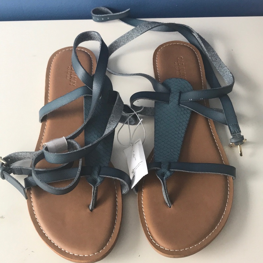 Old Navy Ankle Wrap Sandals - Blue